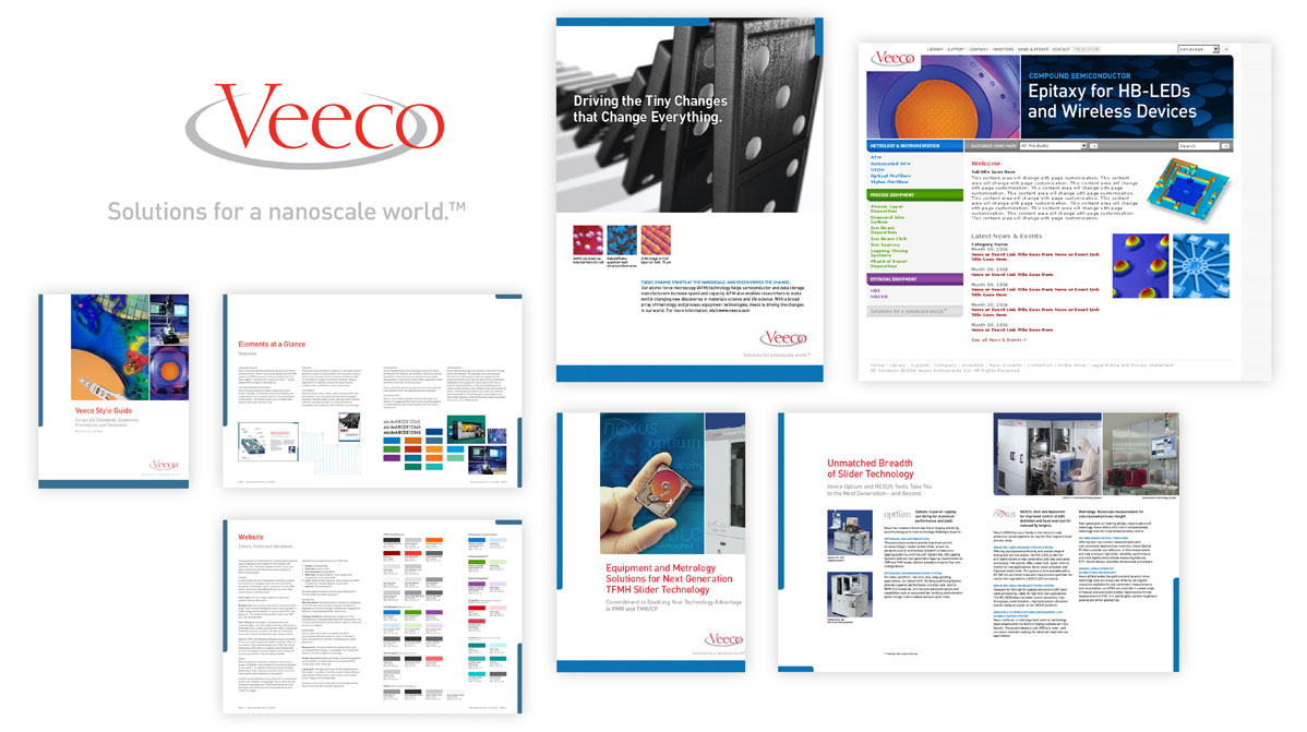 Print campaign for semiconductor manufacturer Veeco 